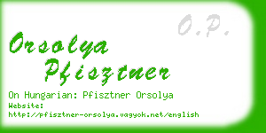 orsolya pfisztner business card